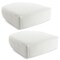 2 Pack Stretch Couch Cushion Slipcovers, Reversible Polyester Outdoor Sofa Protectors (Small, Cream White)